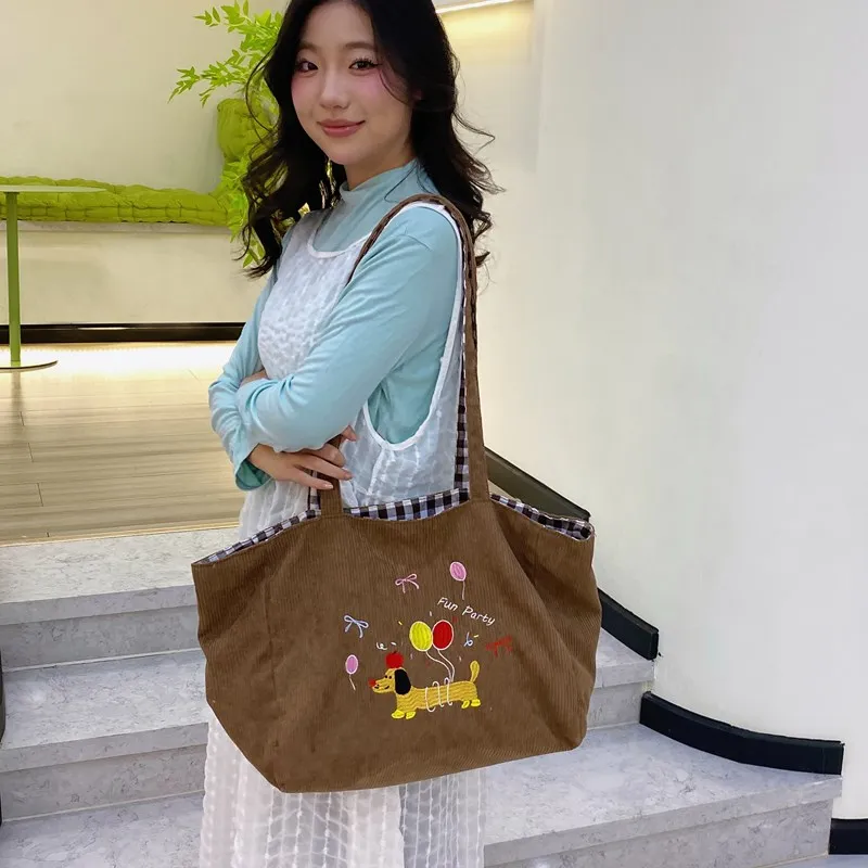 YUANTUZHE Strips Tote Bag Shopping Bag Shoulder Bags Women's Multicolor-12