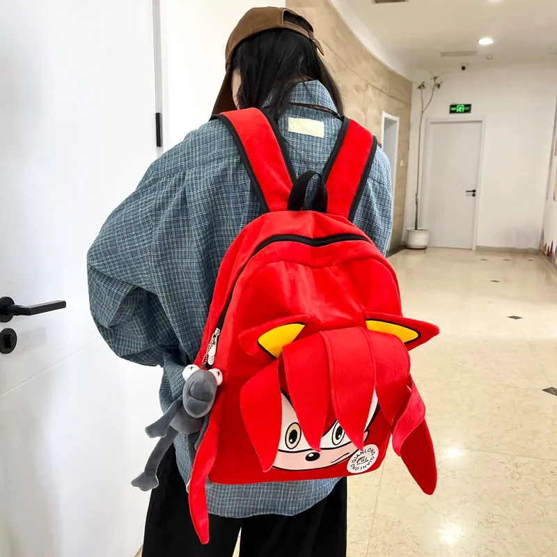 YUANTUZHE Plush Backpack Unisex Multicolor-3