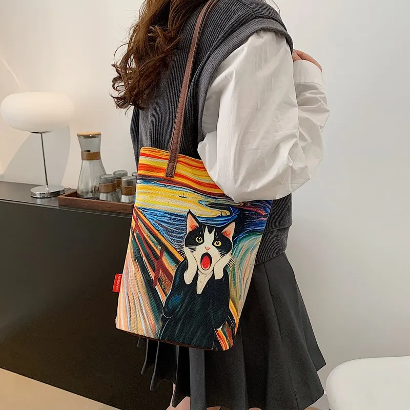 YUANTUZHE Short-Pile Twill Technical Fabric Shoulder Bag Women's Multicolor-6