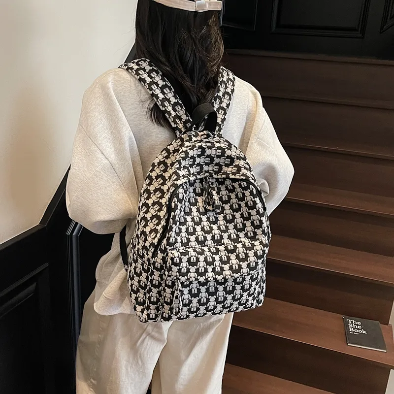 YUANTUZHE Fabric Backpack Unisex Multicolor-3