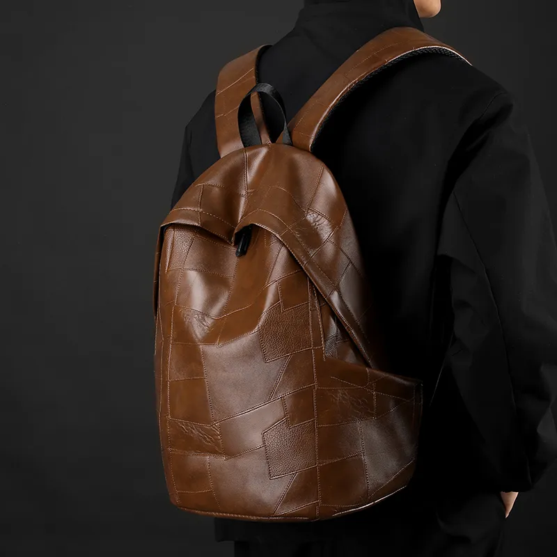 YUANTUZHE Membrana Dermalis Backpack Men's Multicolor-12