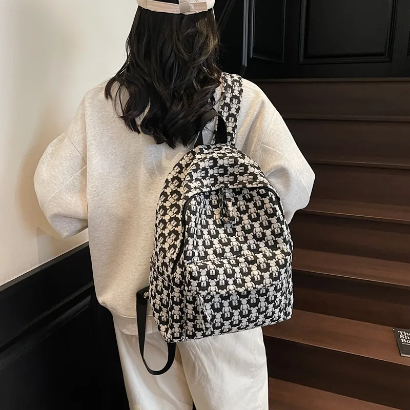 YUANTUZHE Fabric Backpack Unisex Multicolor-4