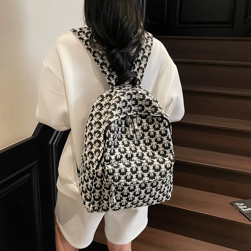 YUANTUZHE Fabric Backpack Unisex Multicolor-1