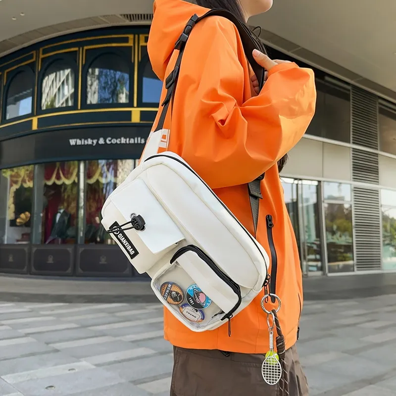 YUANTUZHE Nylon Crossbody Bag Unisex Multicolor-11