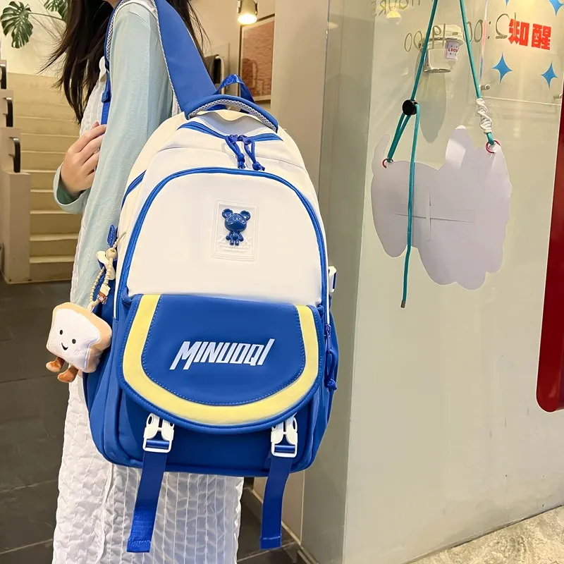 YUANTUZHE Twill Backpack Regular Unisex Multicolor-8