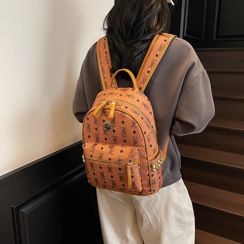 YUANTUZHE Pu Backpack Regular Women's Multicolor-5
