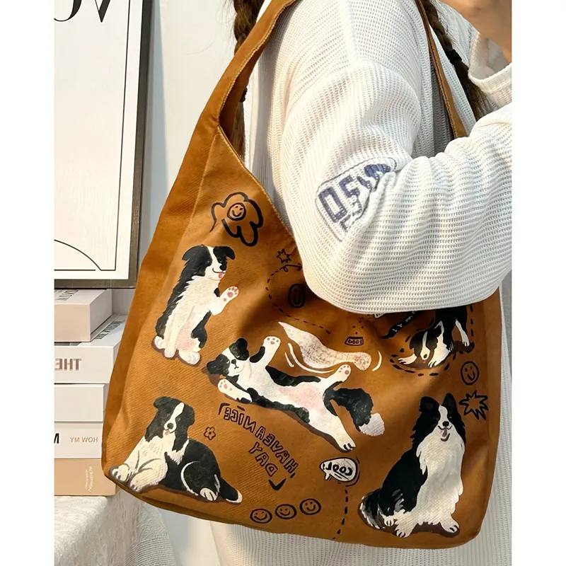YUANTUZHE Canvas Bag, Tote Bag, Shoulder Bag Women's Multicolor-7