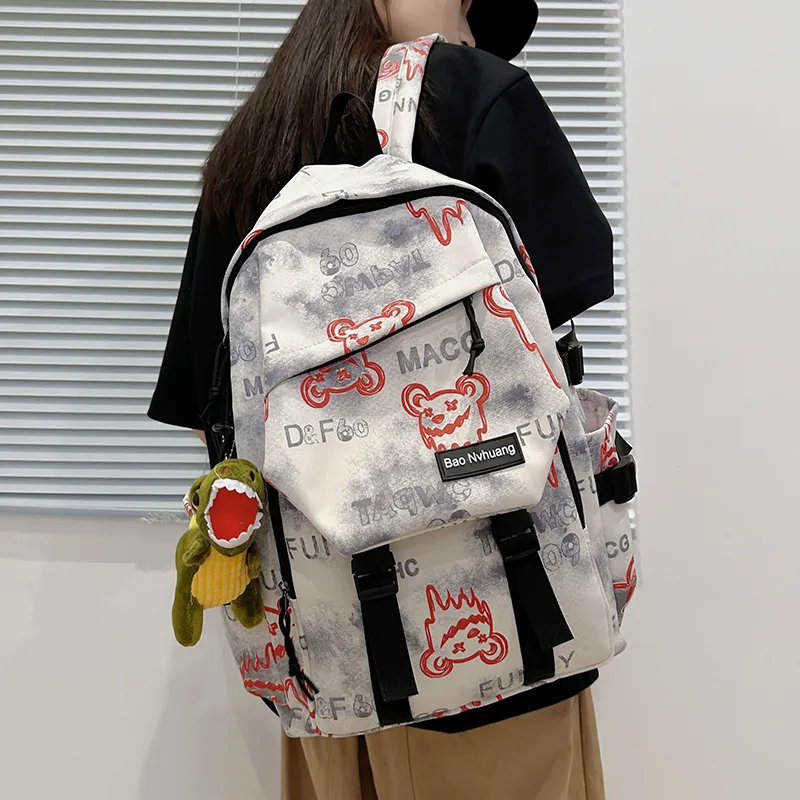 YUANTUZHE Nylon Backpack Unisex Multicolor-3