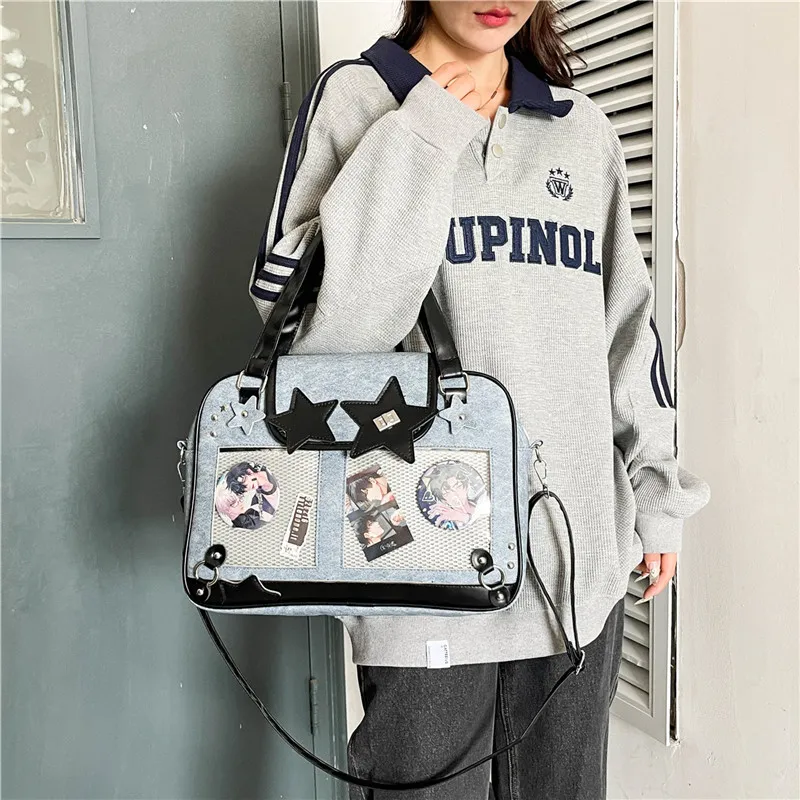 YUANTUZHE Denim Crossbody Handbags Women's Multicolor-9
