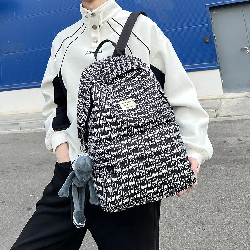YUANTUZHE Composite Cloth Backpack Unisex Multicolor-17