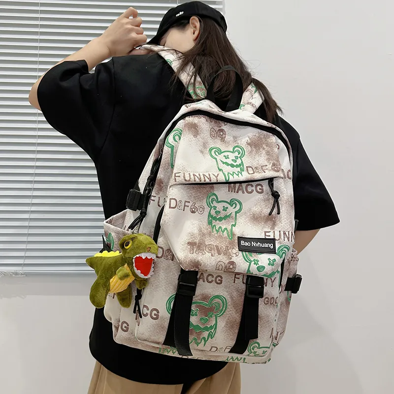 YUANTUZHE Nylon Backpack Unisex Multicolor-7