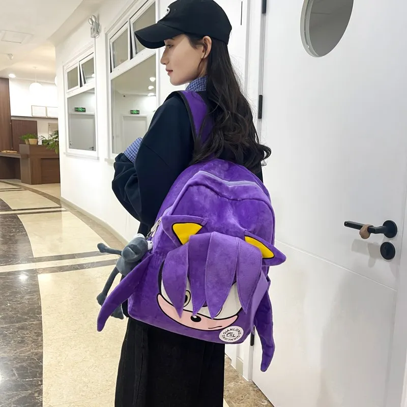 YUANTUZHE Plush Backpack Unisex Multicolor-12