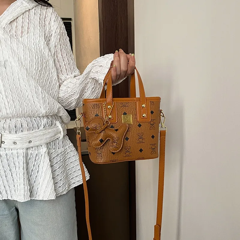 YUANTUZHE PU Basket Bag, Shoulder Bag, Handbag Women's Multicolor-6