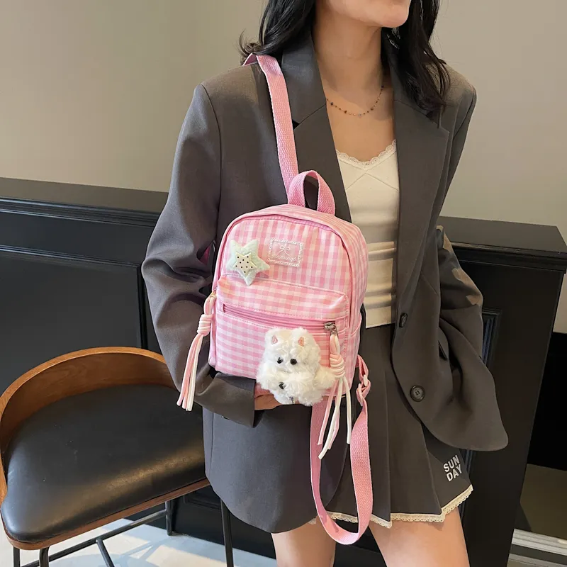 YUANTUZHE Fabric Backpack Regular Women's Multicolor-5