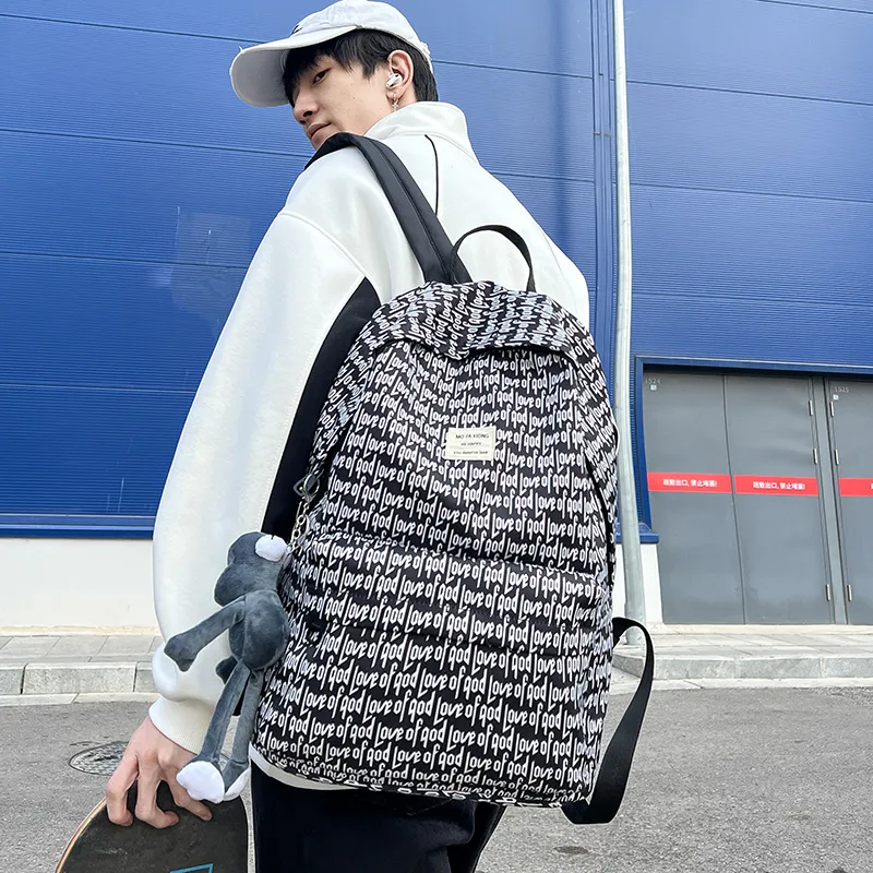 YUANTUZHE Composite Cloth Backpack Unisex Multicolor-16