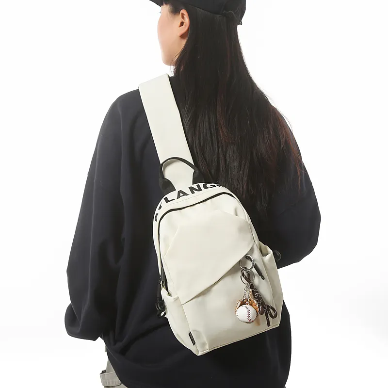 YUANTUZHE Nylon Small Backpack Sling Bag Regular Unisex Brown-14