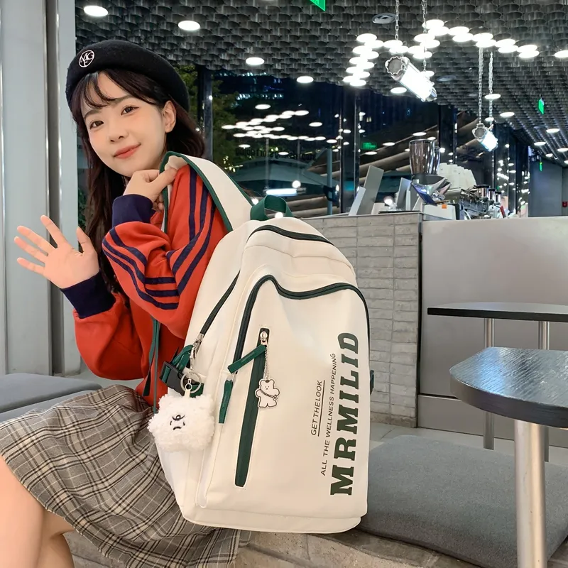 YUANTUZHE Nylon Backpack Regular Unisex Multicolor-4
