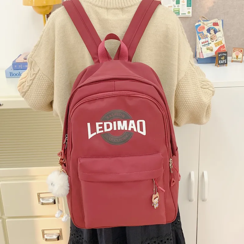 YUANTUZHE Nylon Fabric Backpack Unisex Multicolor-7