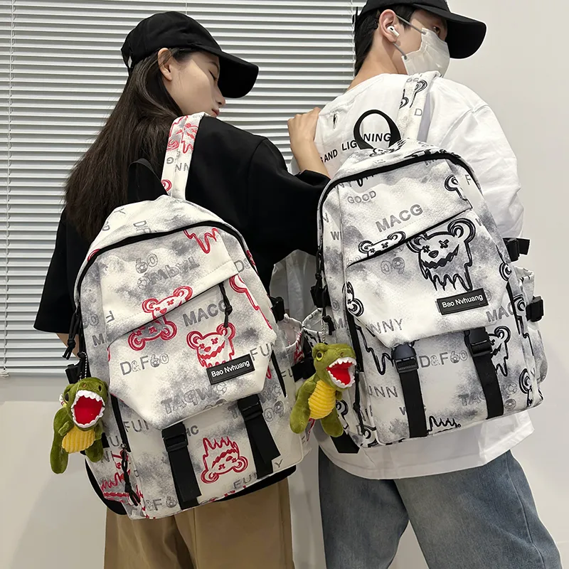 YUANTUZHE Nylon Backpack Unisex Multicolor-17