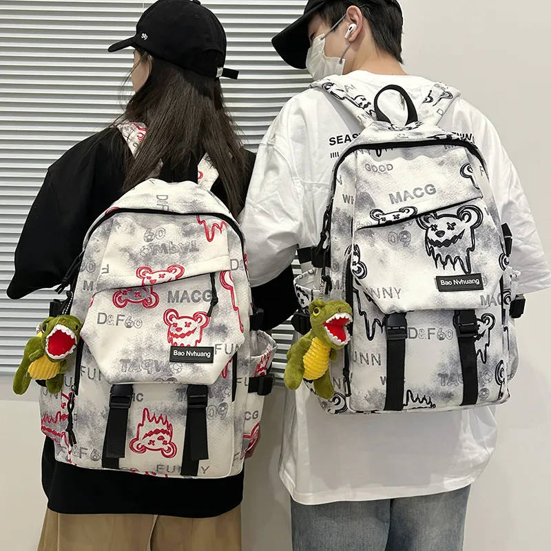 YUANTUZHE Nylon Backpack Unisex Multicolor-21