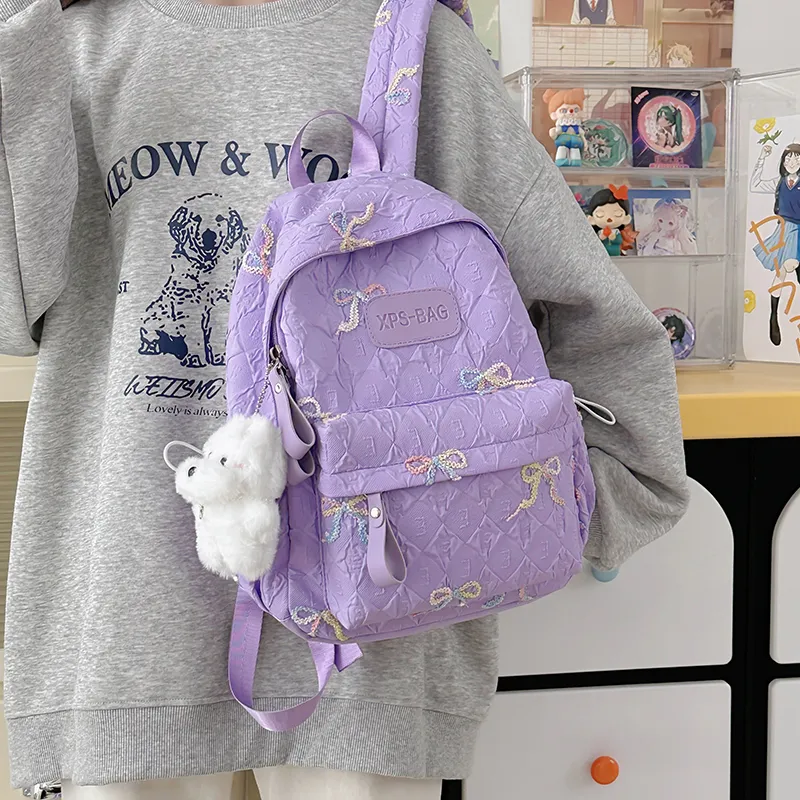 YUANTUZHE Nylon Backpack Women's Multicolor-12