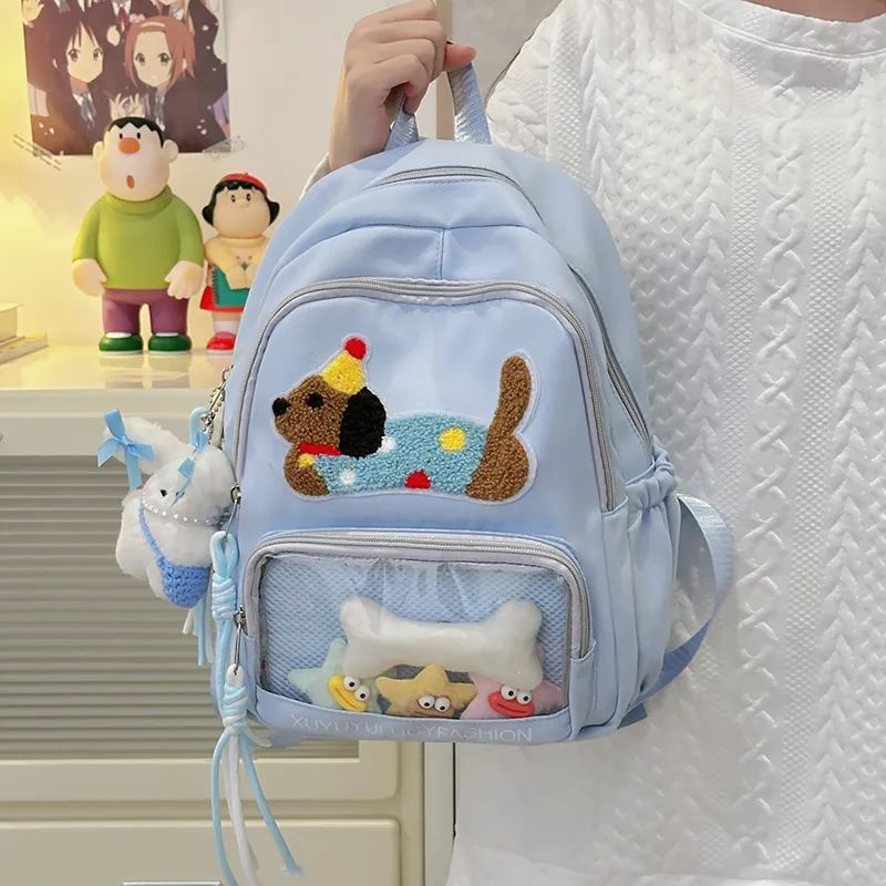 YUANTUZHE Polyester Backpack Women's Black/Yellow/Purple/Blue/White-18