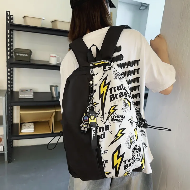 YUANTUZHE Nylon Backpack Regular Unisex Multicolor-5