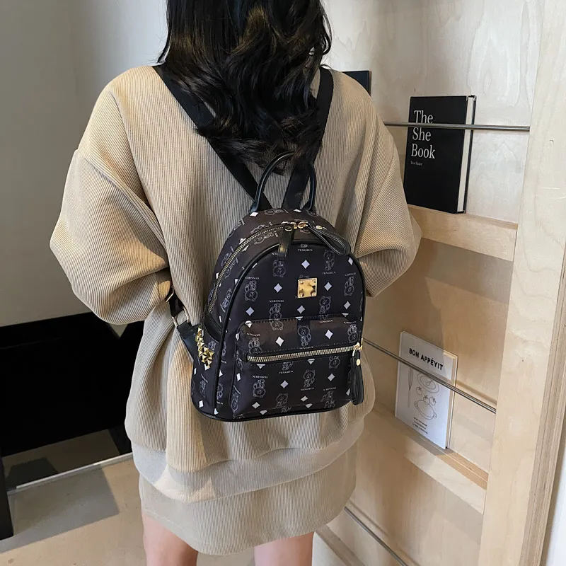 YUANTUZHE Pu Backpack Regular Women's Multicolor-13