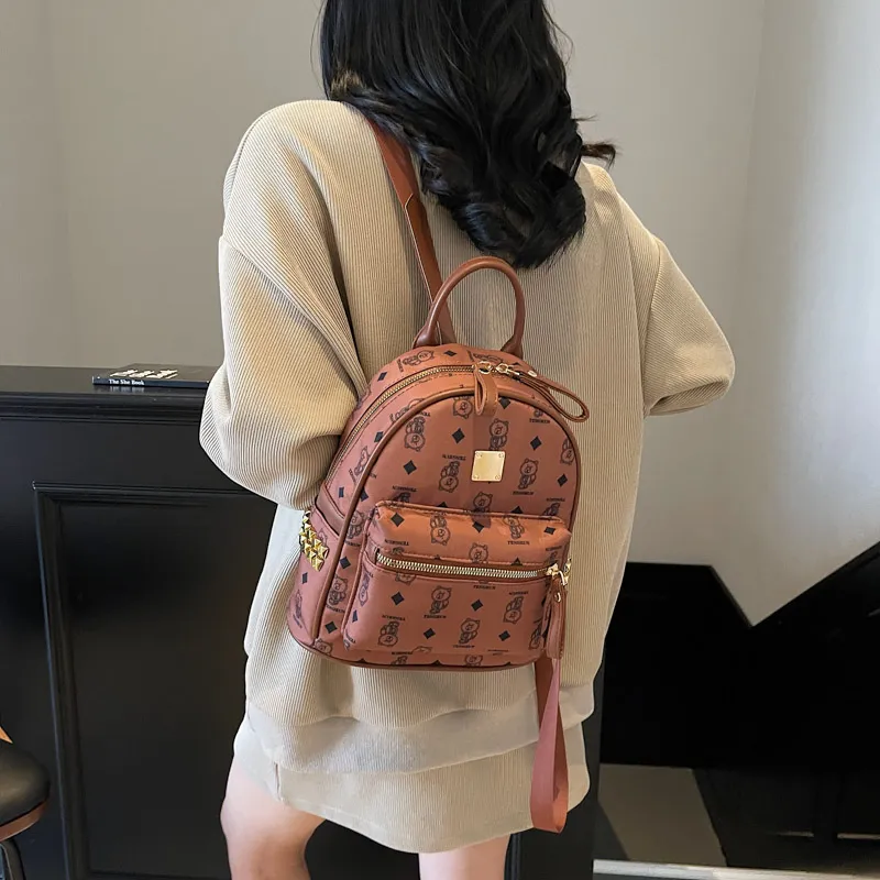 YUANTUZHE Pu Backpack Regular Women's Multicolor-14