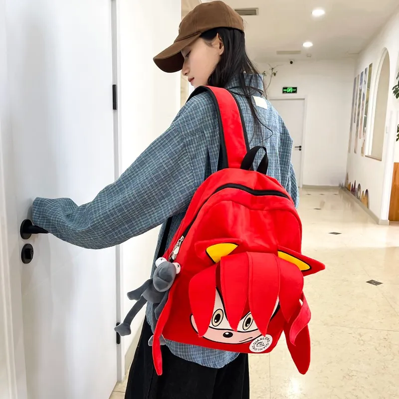 YUANTUZHE Plush Backpack Unisex Multicolor-4