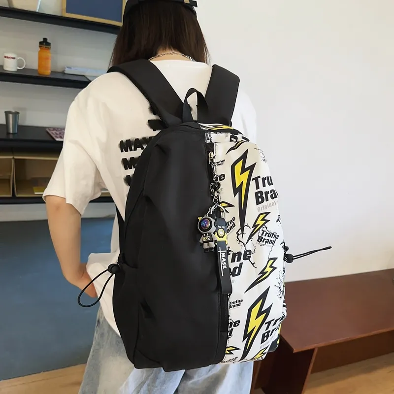 YUANTUZHE Nylon Backpack Regular Unisex Multicolor-3