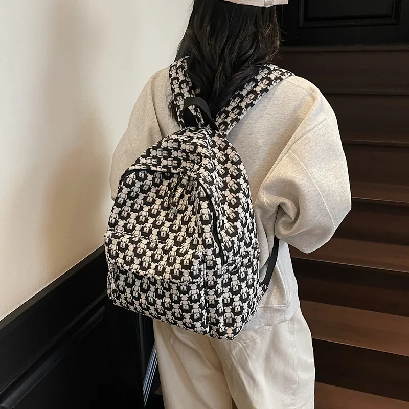 YUANTUZHE Fabric Backpack Unisex Multicolor-2