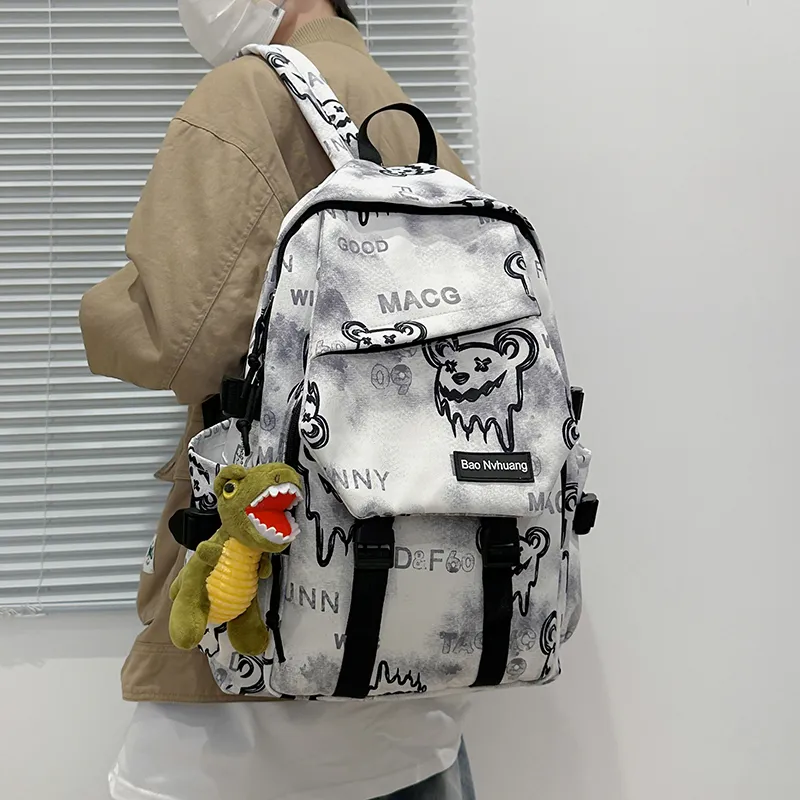 YUANTUZHE Nylon Backpack Unisex Multicolor-10