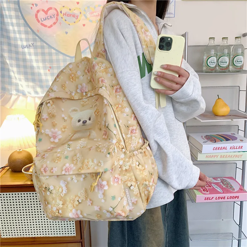 YUANTUZHE Oxford Backpack Women's Multicolor-2