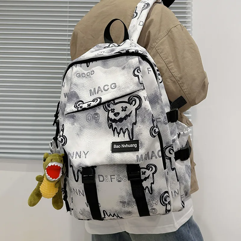 YUANTUZHE Nylon Backpack Unisex Multicolor-11