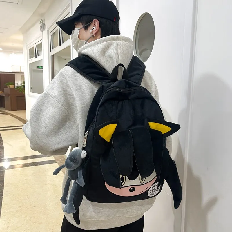 YUANTUZHE Plush Backpack Unisex Multicolor-15