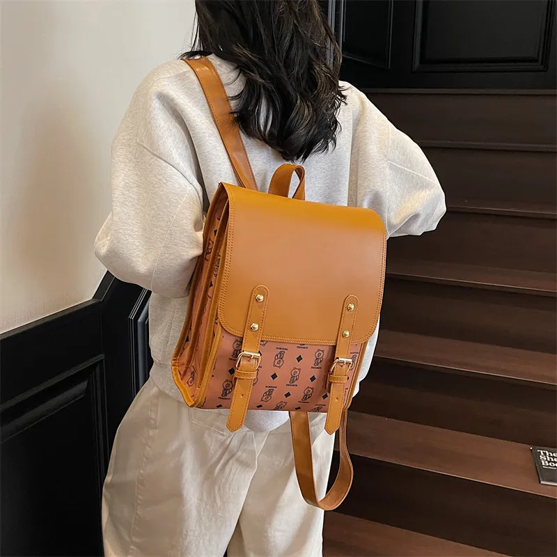 YUANTUZHE PU Backpack Women's Multicolor-1