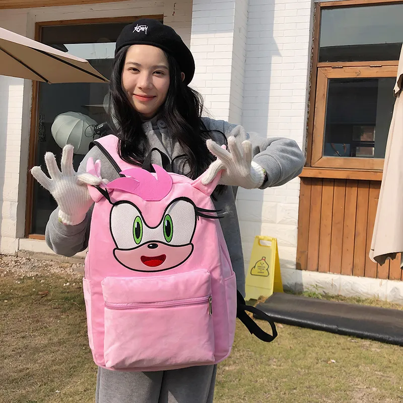 YUANTUZHE Plush Backpack Regular Women's Pink-5