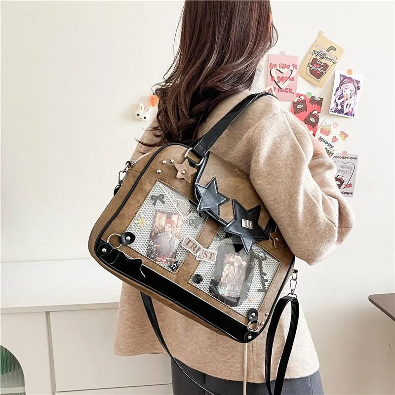YUANTUZHE Denim Crossbody Handbags Women's Multicolor-2
