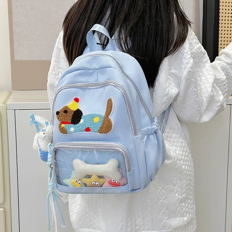 YUANTUZHE Polyester Backpack Women's Black/Yellow/Purple/Blue/White-19