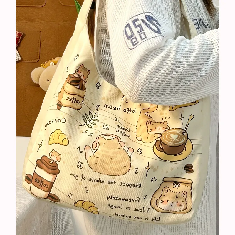 YUANTUZHE Canvas Bag, Tote Bag, Shoulder Bag Women's Multicolor-21