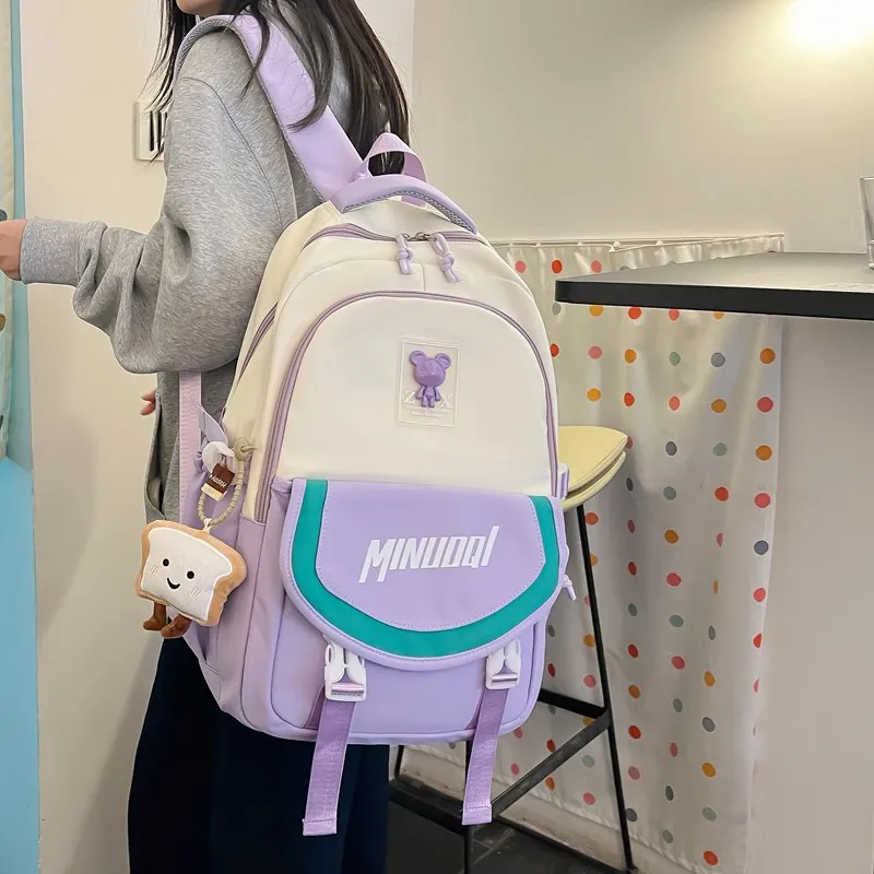 YUANTUZHE Twill Backpack Regular Unisex Multicolor-15