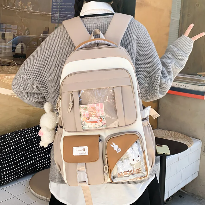 YUANTUZHE Canvas Canvas Bag Backpack Regular Women's Multicolor-14