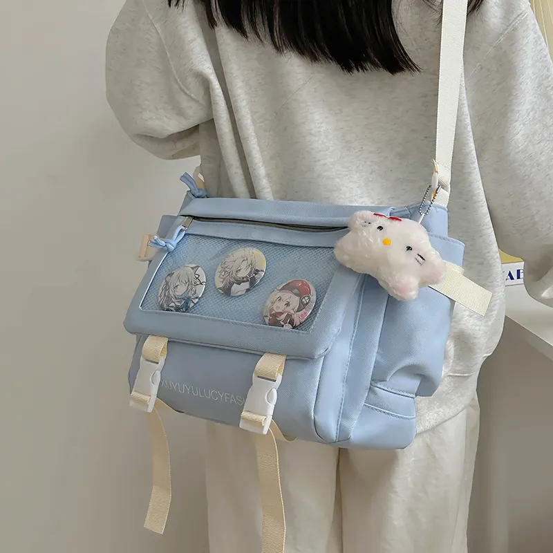 YUANTUZHE Nylon Crossbody Bag Women's White Yellow/Blue/Khaki/Red Black/Purple-22