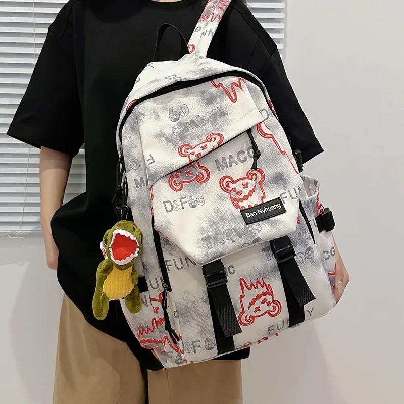 YUANTUZHE Nylon Backpack Unisex Multicolor-2