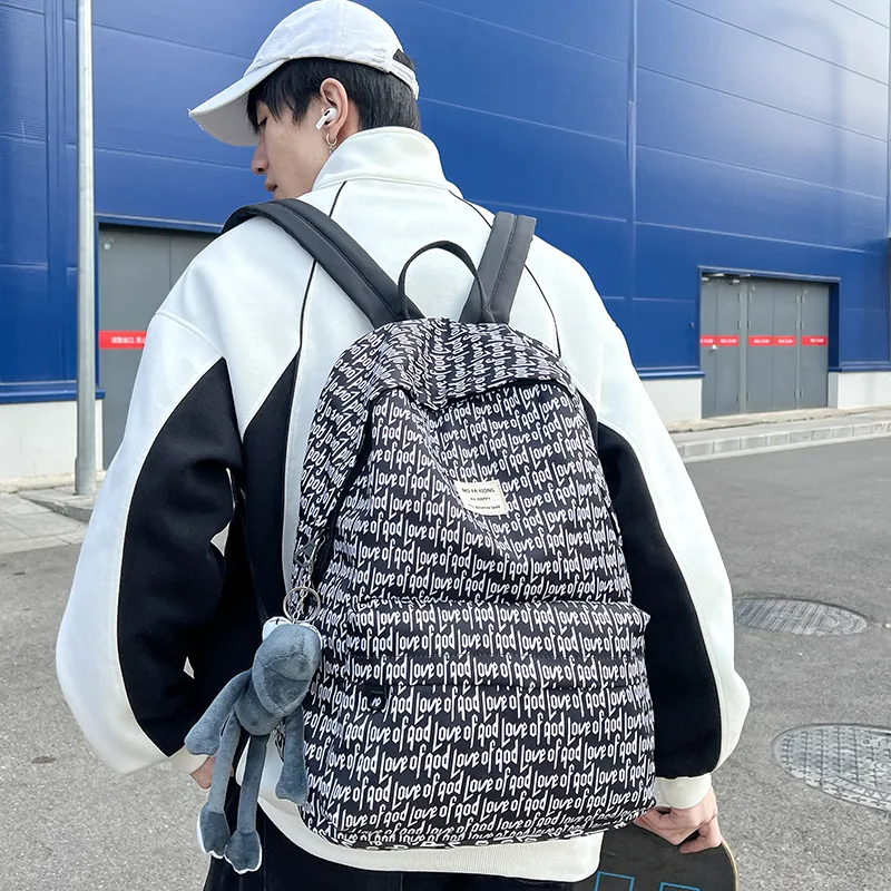 YUANTUZHE Composite Cloth Backpack Unisex Multicolor-14