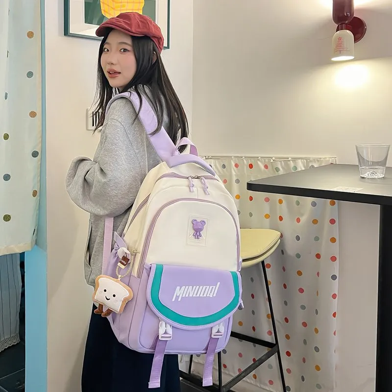 YUANTUZHE Twill Backpack Regular Unisex Multicolor-14