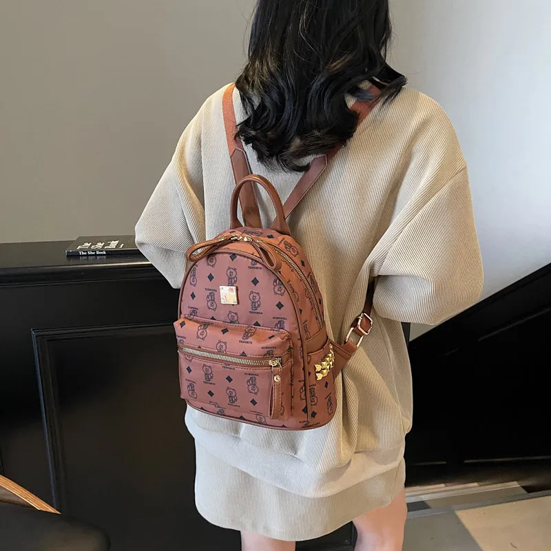 YUANTUZHE Pu Backpack Regular Women's Multicolor-15