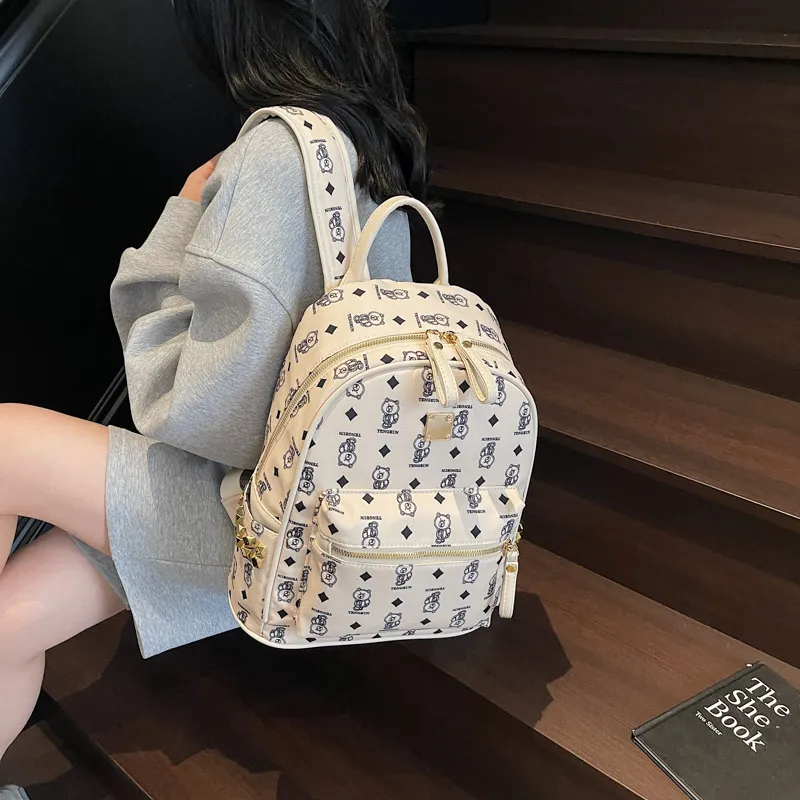 YUANTUZHE Pu Backpack Regular Women's Multicolor-7