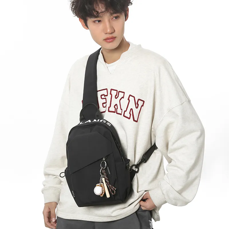 YUANTUZHE Nylon Small Backpack Sling Bag Regular Unisex Brown-19